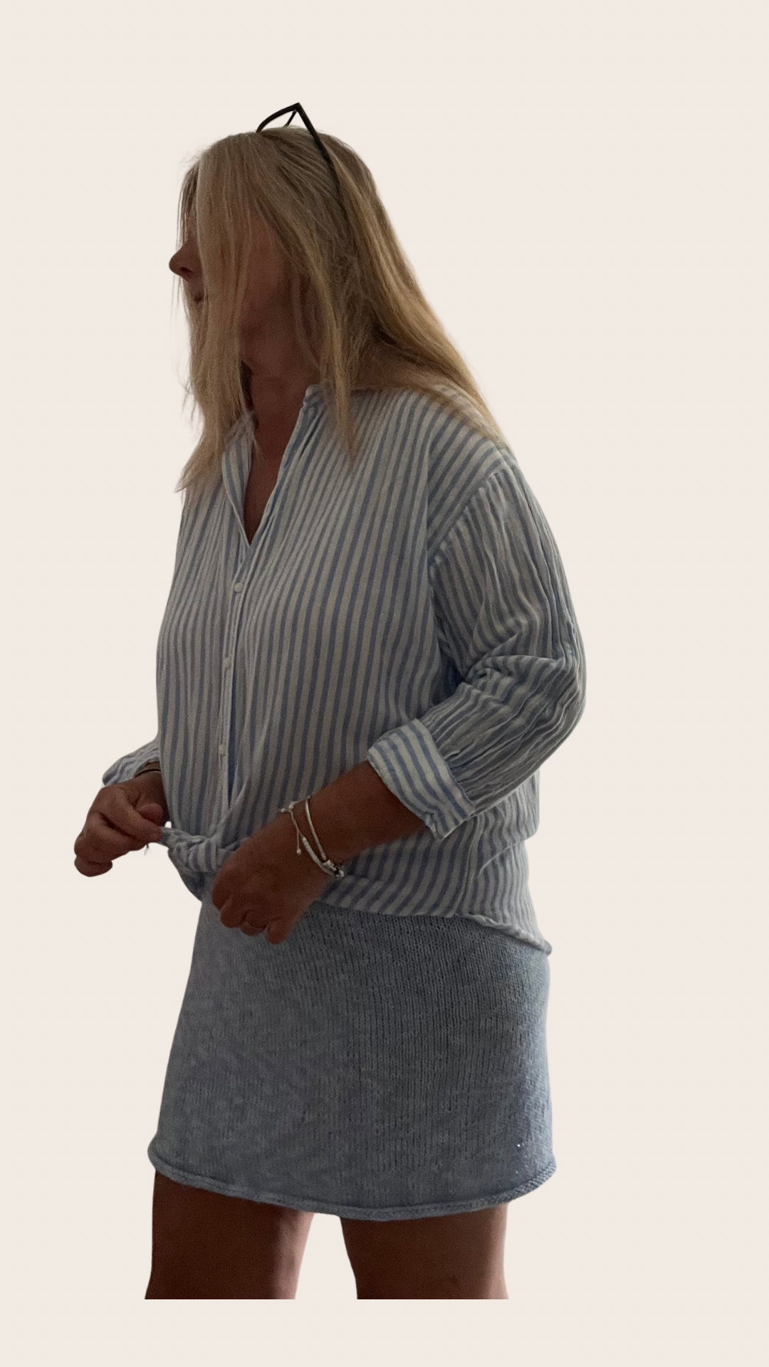 A Line Skirt Knitting Pattern, Beginner Friendly, Seamless & In the Round