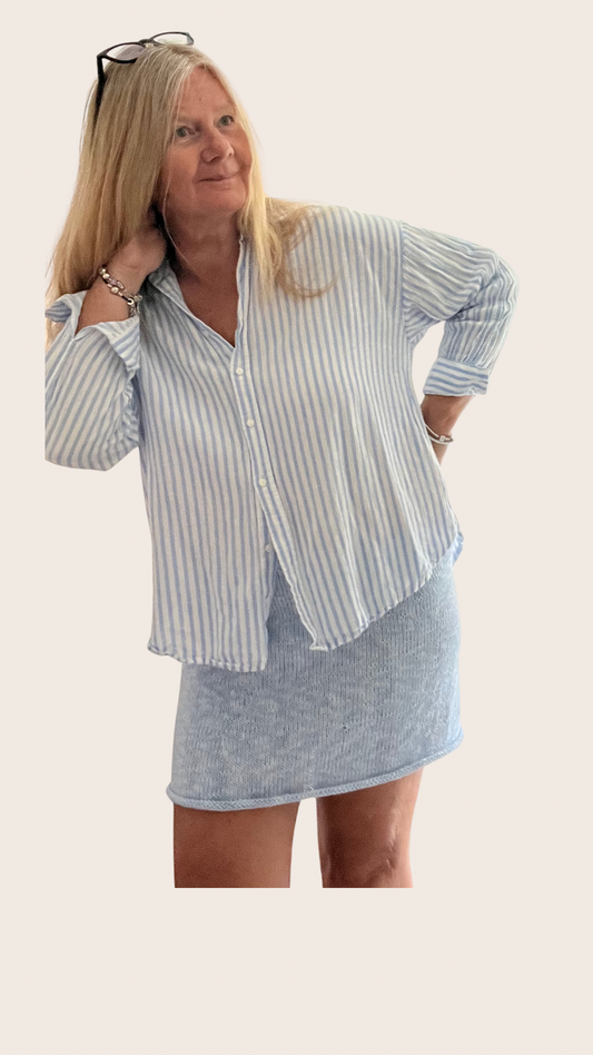 A Line Skirt Knitting Pattern, Beginner Friendly, Seamless & In the Round