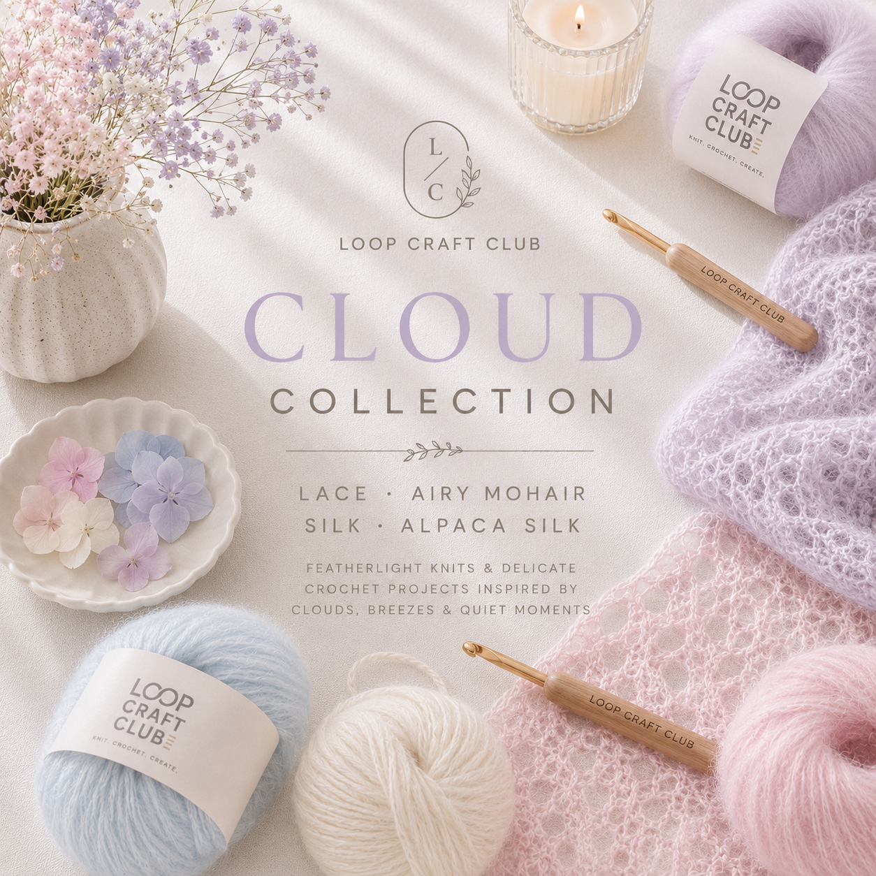 Airy Knitt pattern mohair silk lace 