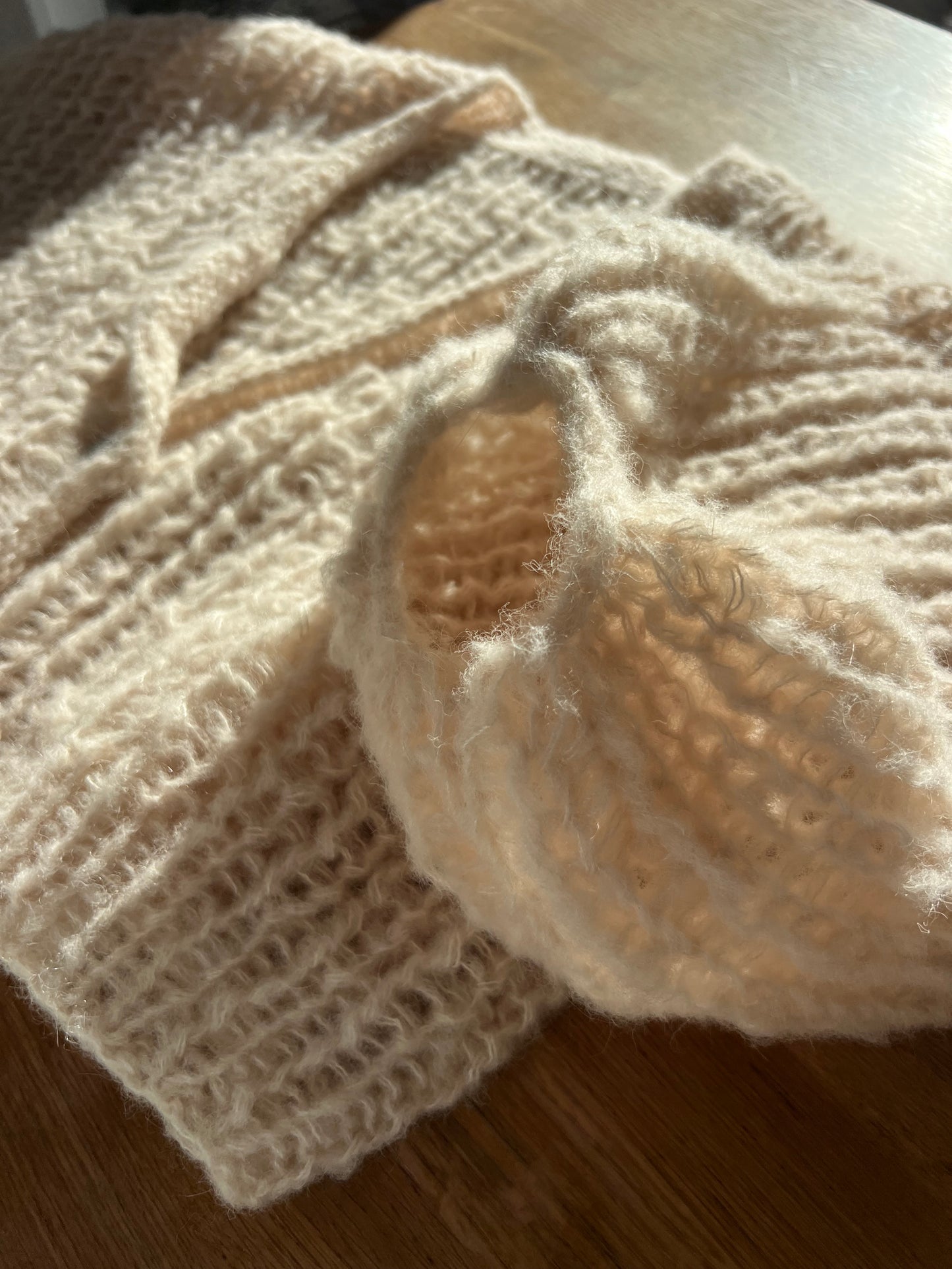 Alpaca silk drops cozy cloudy cardigan easy beginner half fishermens rib 