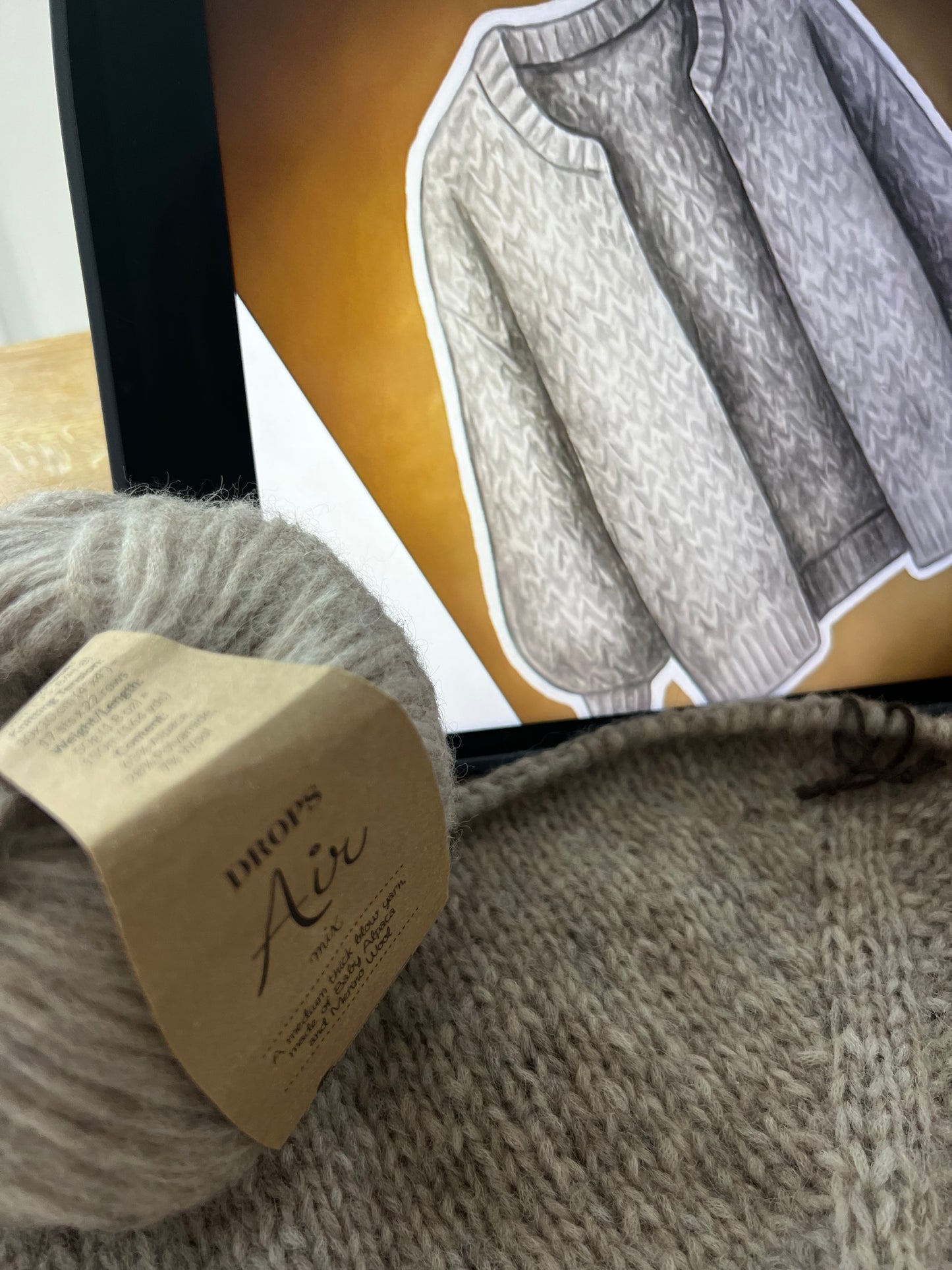 Cardigan No5 Top down