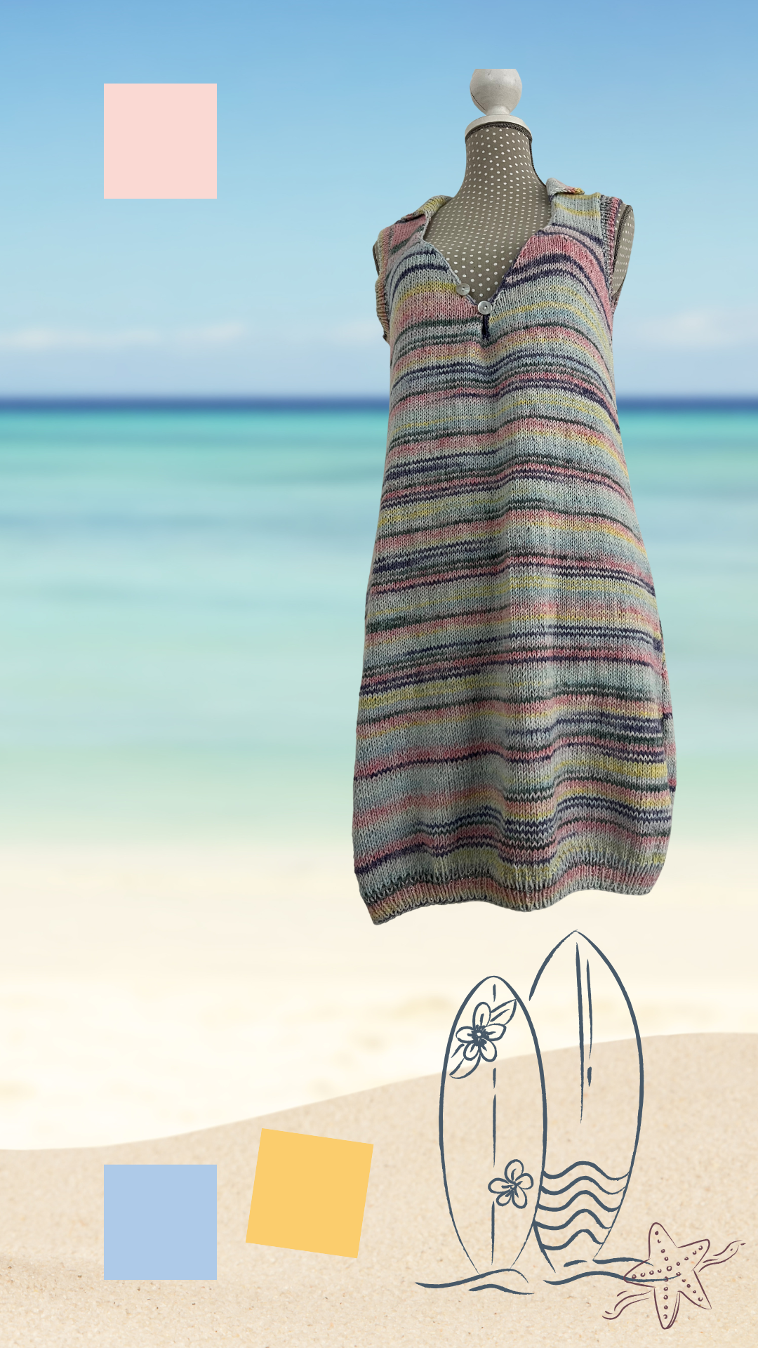 Solei Pool dress, 2 Options to knit