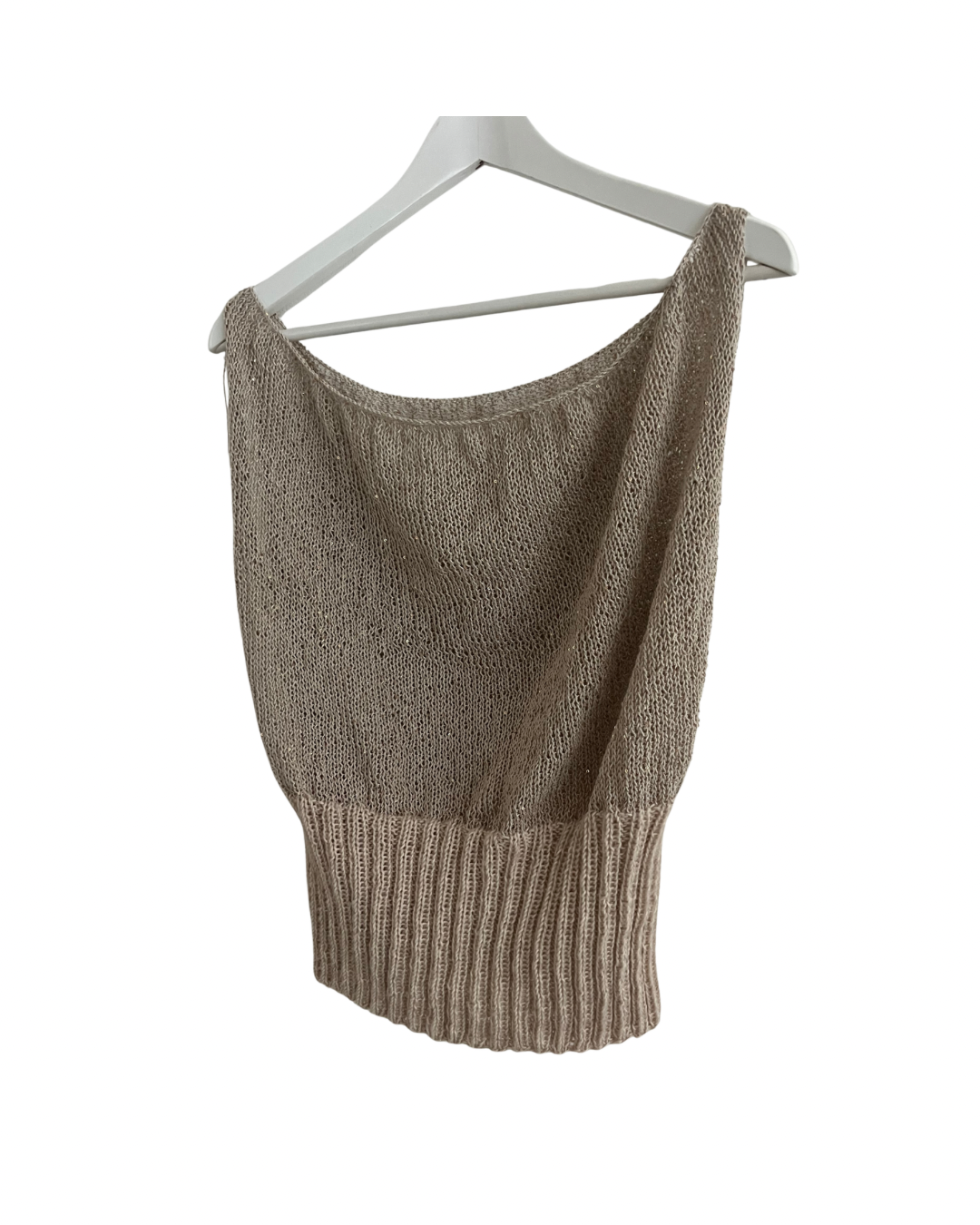 Glänzendes Drapier-Stricktop