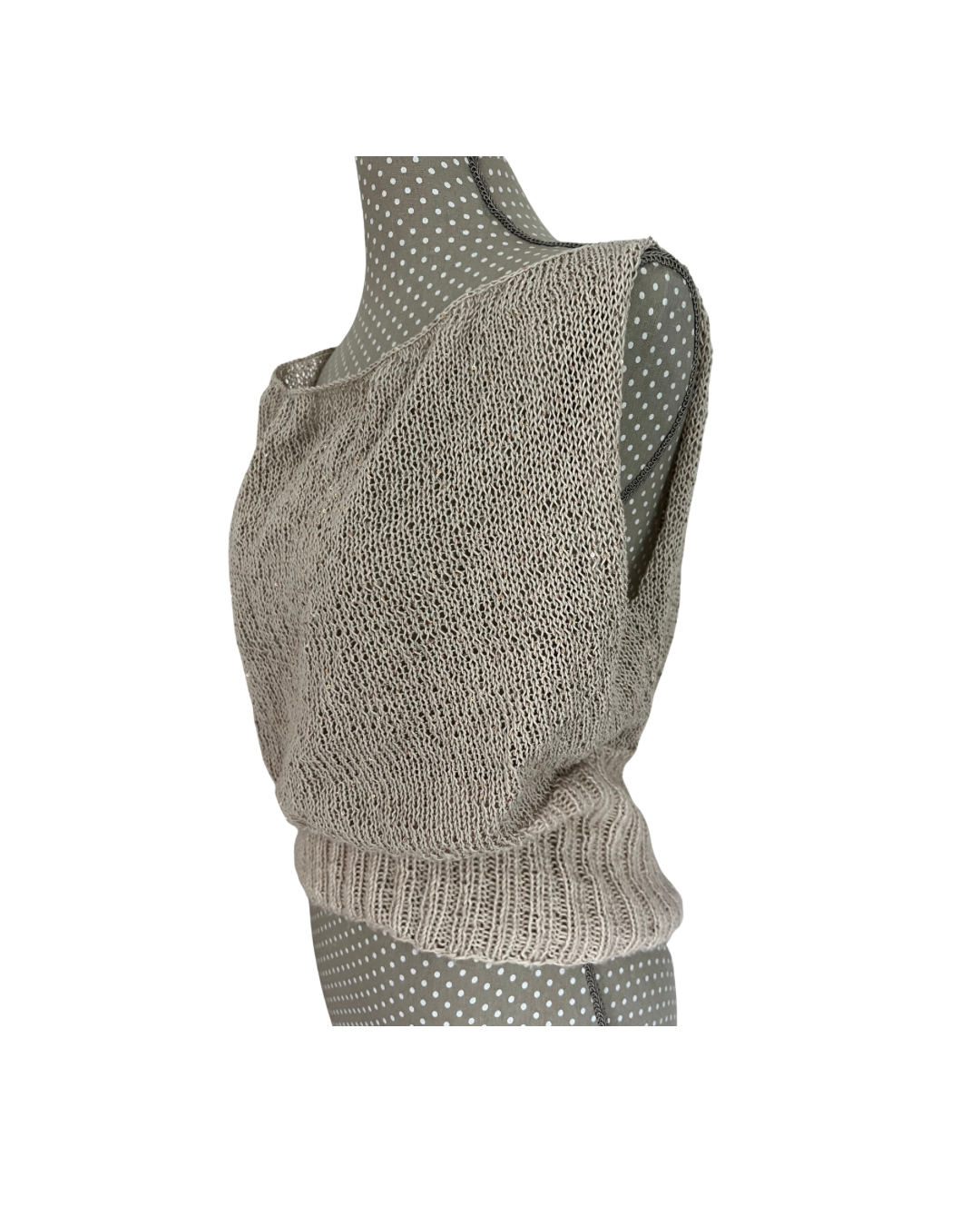 Glänzendes Drapier-Stricktop