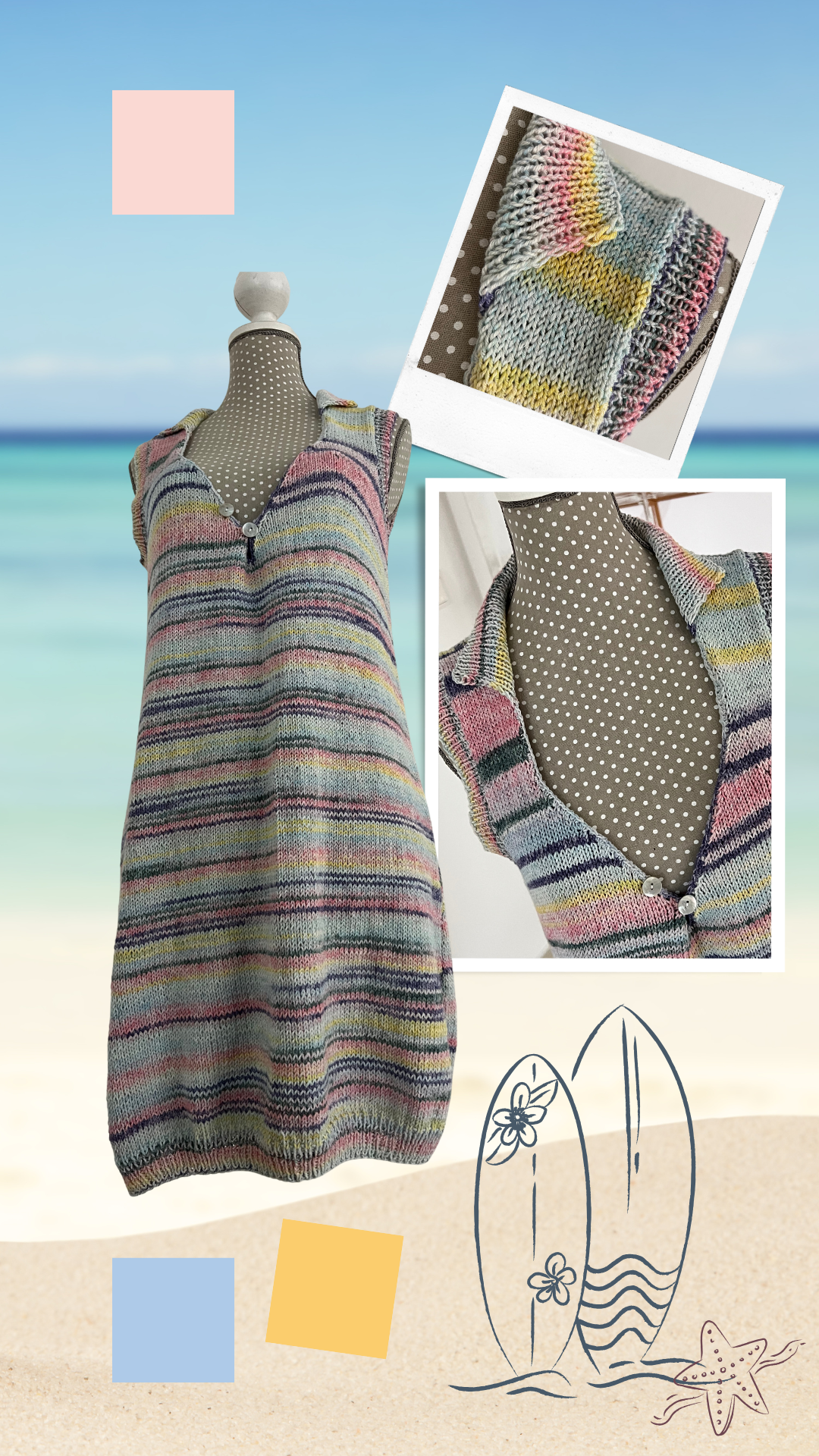 Solei Pool dress, 2 Options to knit