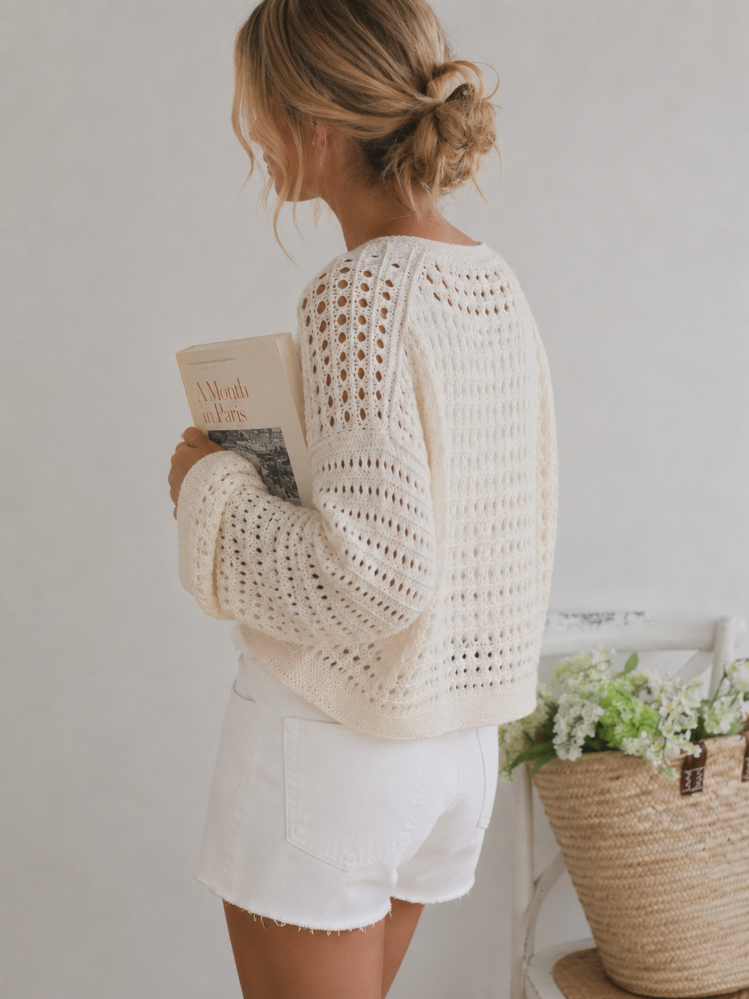  Create a timeless mesh cardigan inspired by the African safari. A lightweight knitting pattern with a relaxed boxy fit, airy texture and effortless style for spring, summer and early autumn. Instant PDF download from Loop Craft Club.